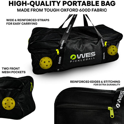 Mini Pickleball Net 10ft Portable with Ball Holder for Net, with Pickleball Bag + 4 Balls