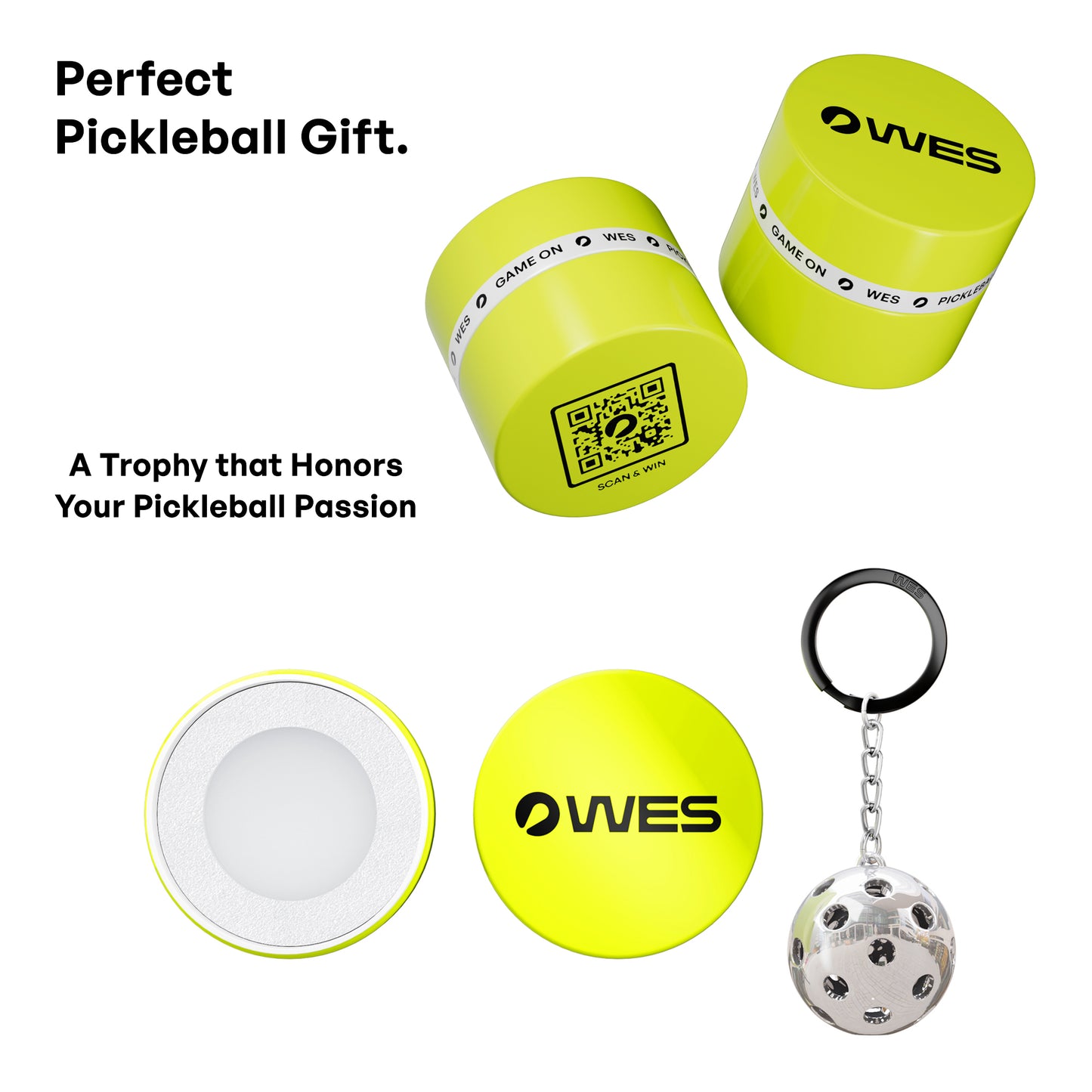 WES Pickleball Keychain